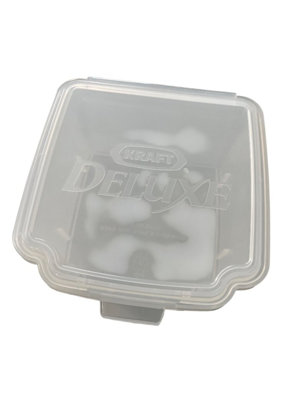 Vintage Kraft Deluxe Reusable Plastic Container Clear Dishwasher Safe BPA-Free